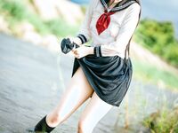 [新姬上線][會員][圖包][CosPlay]蘿莉嫩妹@超級美穴@落落Raku之閃光少女~Shining Days~ 戶外露出的學妹 密穴粉嫩 香甜可口 硬得哥哥停不下來