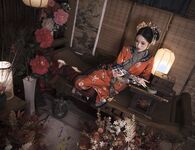 推特女神@鈦合金TiTi之高端頂級攝影系列 滿清服飾