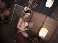 推特女神@鈦合金TiTi之高端頂級攝影系列 滿清服飾