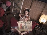 推特女神@鈦合金TiTi之高端頂級攝影系列 滿清服飾