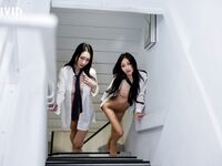 極品身材清純秘書姐妹花Sunny&小仙【下班後淪為老闆3P玩物】骨感美乳蜜桃臀美輪美奐