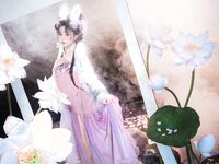 極品Cos爆機少女【喵小吉】九月新作《荷花池》古裝嬌俏美女 超干凈美鮑 高清