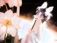 極品Cos爆機少女【喵小吉】九月新作《荷花池》古裝嬌俏美女 超干凈美鮑 高清