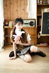 超清純推特露臉美少女私拍▌勞小白▌性感曲線翹嫩蜜乳 清新脫俗鄰家女氣息 彷彿初戀般的感覺校服JK