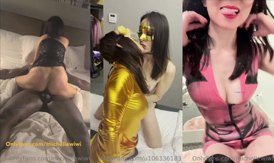 【極品媚黑❤️群交亂操】媚洋騷婊『蜜雪兒』廣東熟女與黑人白人群P淫亂✨淫穴小騷貨被黑超大屌乾的狂噴 第三季（1）